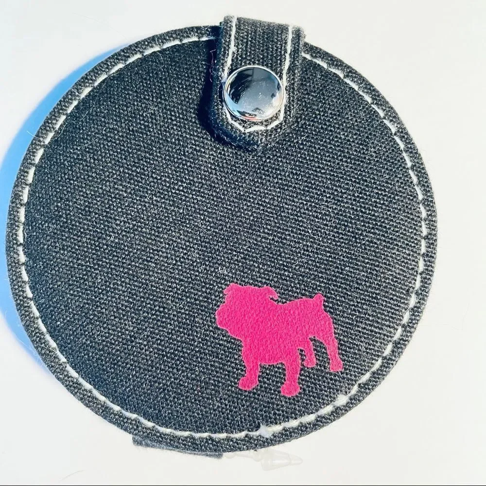 NWT Vintage Y2K Aeropostale Black Dog Logo Bag Super Cute Pocket Bag Mirror
